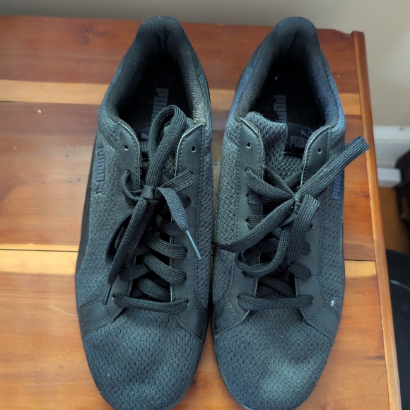 Puma Smash Knit Men's Black Sneakers - Picture 1 of 5